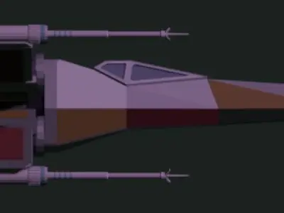 X-Wing of Star Wars 3d model 3D model