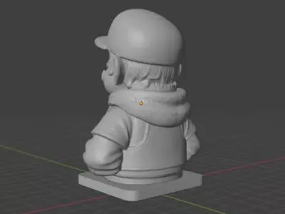 Mario Headset Holder STL   Multi Part Resin 3D print model