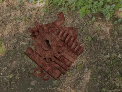 Scrap metal Low-poly 3D model