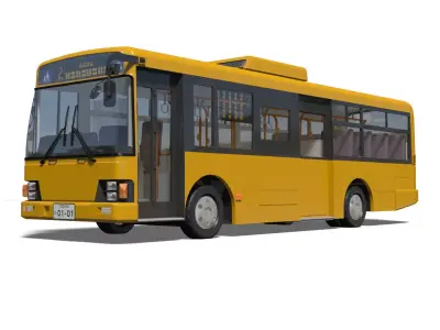 transit bus 3D model