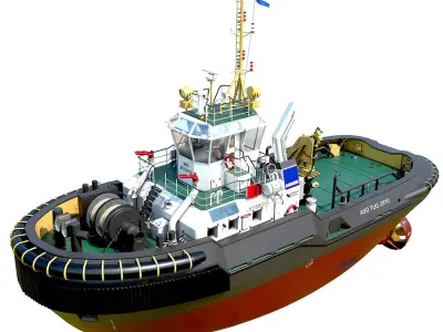 Tugboat 3D model buy