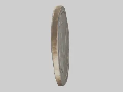 Old Coin Model Low-poly 3D model