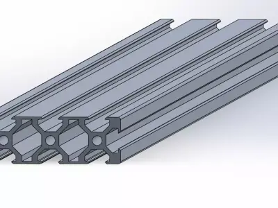 V-Slot 2060 Aluminum Profile Engineering Standard 3D model  3D model