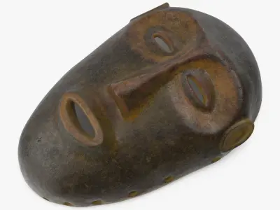  African Congo Mask 3 