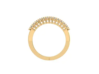Solitaire Engagement Ring 3D print model 42