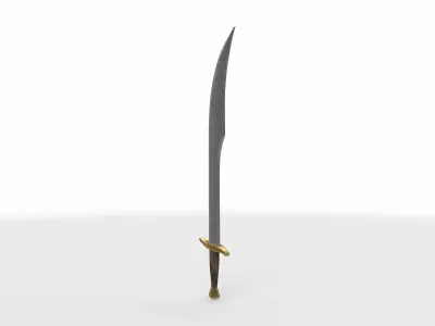 falchion sword  3D model