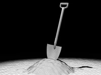 Shovel 3D model 9