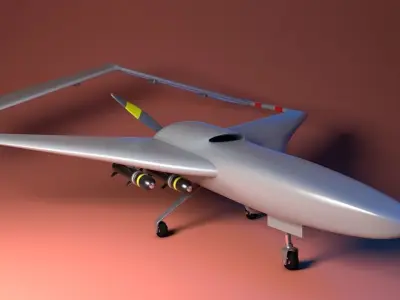 UAV WAR DRONE 3D model