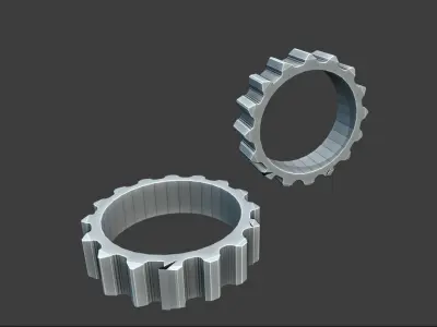 Gear Wheel 3D Model 3D model