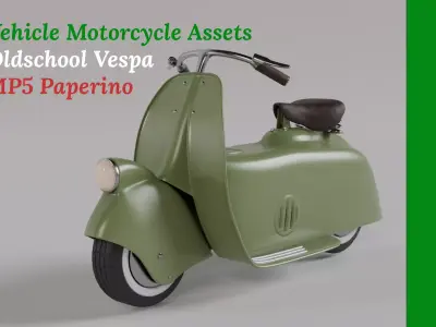 motorcycle MP5 vespa 3D model