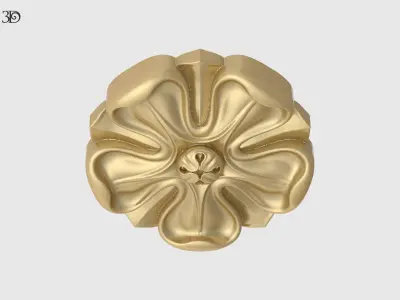Carved Rosette 3D print model