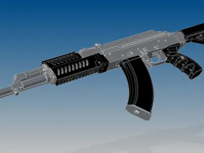 Tacticool AKM 3D model