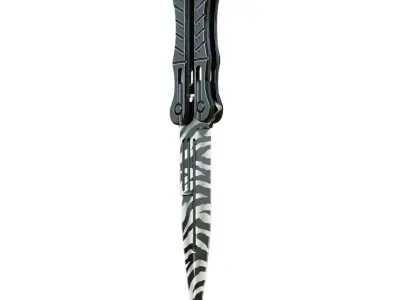 Butterfly Knife 3D model get