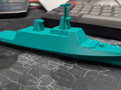La Fayette Class Frigate class inspired battleship Free 3D print model