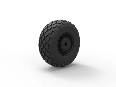 Wheel from Roller-compactor 3D print model