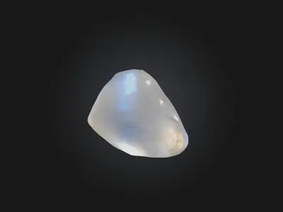 Moonstone Low-poly 3D model