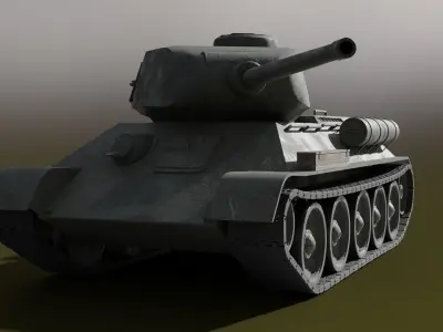 T34-85 tank Low-poly 3D model purchase