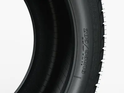 Tire GoodYear Efficient Grip 205x55xR16 3D model