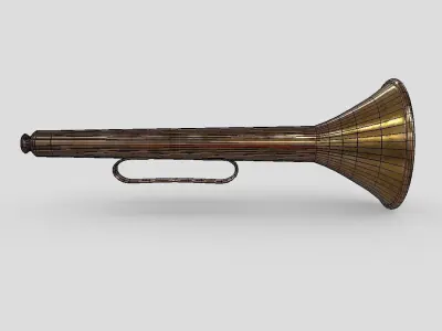 Trumpet brass Low-poly 3D model
