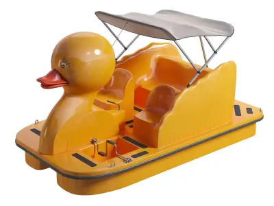 Swam and Duck Paddle Wheeller pedal boats 3D Model Pack