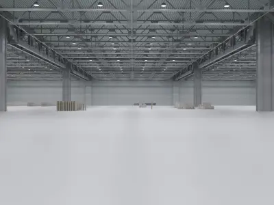 Warehouse Interior 3 Low-poly 3D model