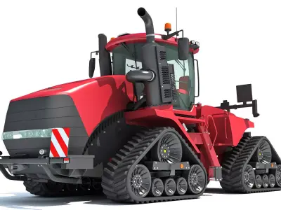 Tracked Articulated Tractor 3D model