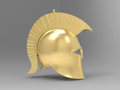 Spartan Helmet Punisher Skull 3D model