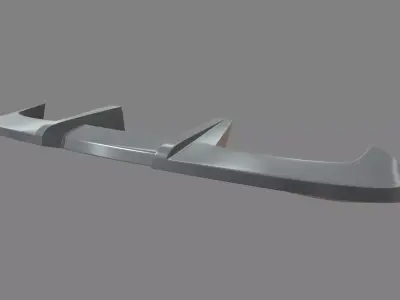 Car Spoiler 014 Low-poly 3D model