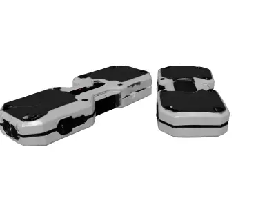 Futuristic Modular Handheld Weapon 3D model