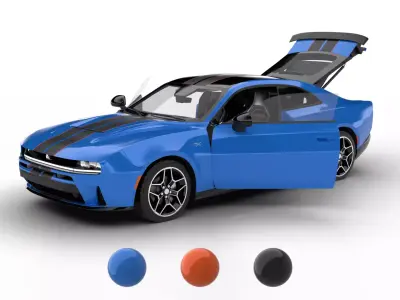 Dodge Charger Scat Pack Sixpack 2026 HQ 3d model 3D model purchase