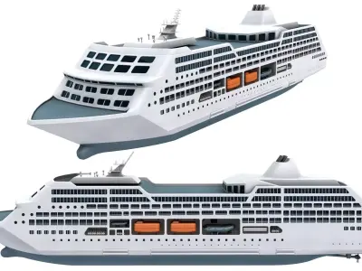 Passenger Cruise Ship  3D model