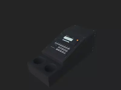 Police Center Console Low-poly 3D model