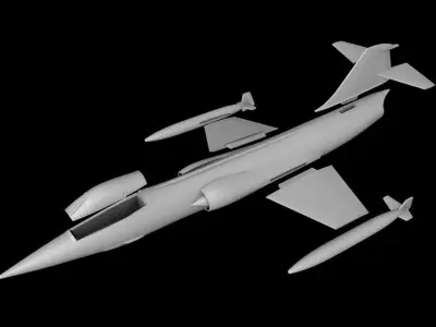F-104 SCALE 1-72 PRINTABLE STL FILES 3D print model