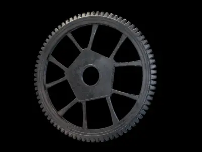 gearwheel0002 gear wheel Low-poly 3D model