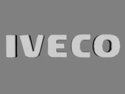 Iveco Logo Not Textured Free low-poly 3D model