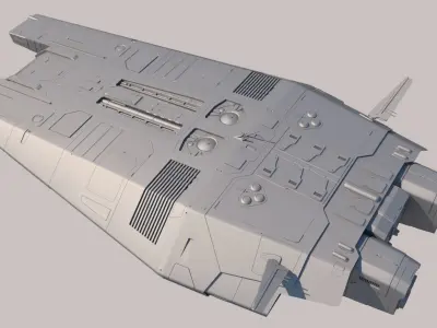Sci Fi Dropship 3D model purchase