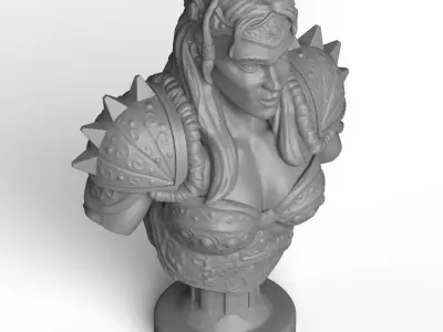 Female Warrior Statue 3D print model purchase