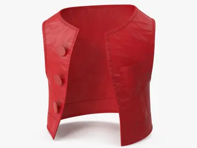 Cartoon Vest Red 3D model