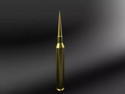 Sniper Bullet Free low-poly 3D model