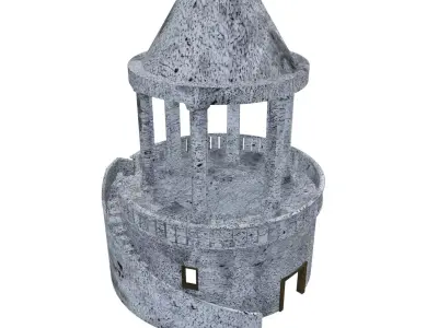 Lighthouse of Alexandria V03 Low-poly 3D model