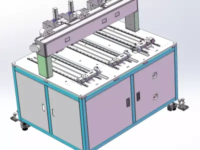 Three-Station Hot Press Watch and Wristband Press-Fitting 3D model