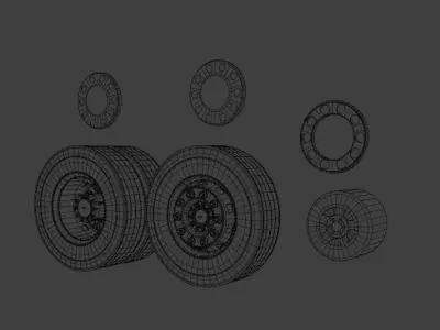 3d wheels  Free 3D model