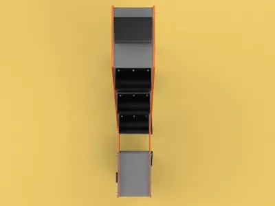 BUCKET CONVEYOR ELEVATOR BELT 3D model