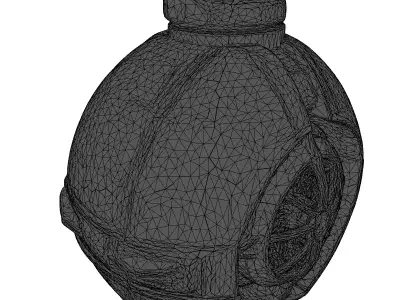 Futuristic Plasma Grenade 8K 3D model