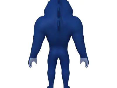 Shark Cartoon 3D model get