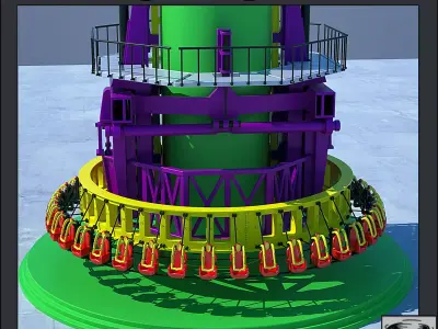Drop Tower 3D model