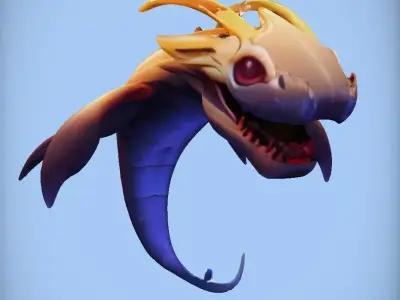 Dragon like creature 3D model