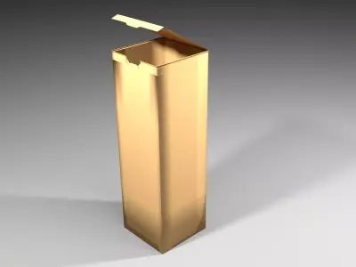 Cardboard Box - Tile 3D model