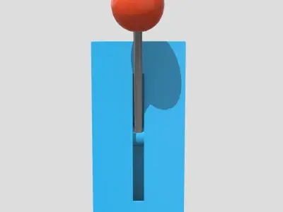 CC0 - Lever Free low-poly 3D model