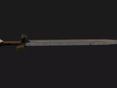 Medieval Fantasy Sword Low-poly 3D model